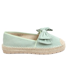 Kvinders espadriller akvamarin J131-22 Grøn