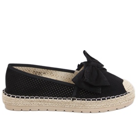 Sorte espadriller til kvinder J131-22 Sort