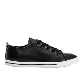 Sorte sneakers lavet af øko -læder fra Joelle