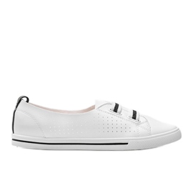 Isabela hvide øko-læder sneakers