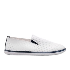 Hvide openwork sneakers Slip On Alex