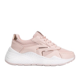 Chunky pink sneakers med metalliske Kenna detaljer lyserød
