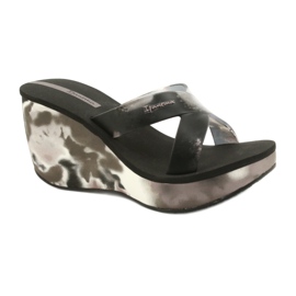 Kvinders Ipanema 83071 Lipsick Straps VII tøfler sort grå
