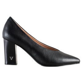 Pumper med Eco Leather VINCEZA sort