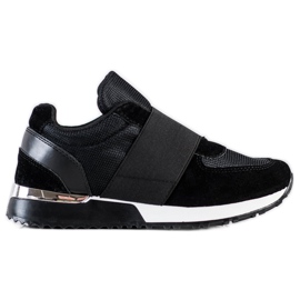 SHELOVET Stilfulde Slip-On sneakers sort