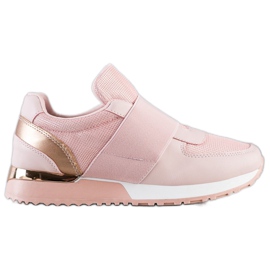 SHELOVET Stilfulde Slip-On sneakers lyserød