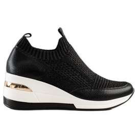 ARTIKER Sorte tekstilsneakers