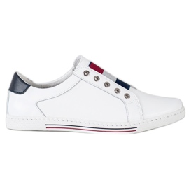 Filippo Sportssko, sneakers i læder hvid