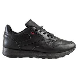 SHELOVET Klassiske sneakers sort