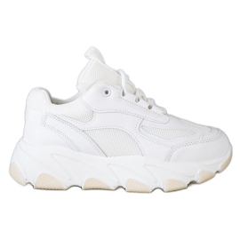 Bella Paris Sneakers på platformen hvid