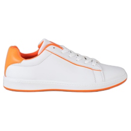 SHELOVET Lav sneakers med Eco-læder hvid