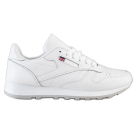 SHELOVET Klassiske sneakers hvid