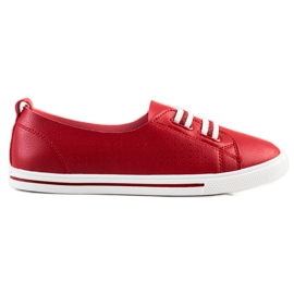 SHELOVET Sports Slipons rød