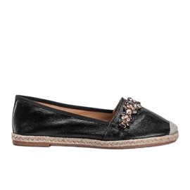 Sort Dylan øko-læder espadriller