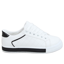 Kvinder sort og hvide sneakers A88-86 Sort