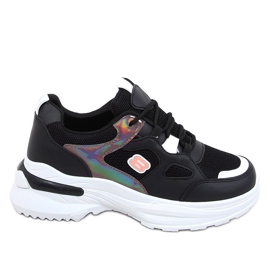 Sorte kvinders sportssko HX-68 Sort