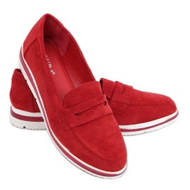 Højsål loafers rød 1151 Rød