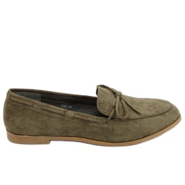 Grønne klassiske kvinders loafers 3394 Grøn