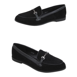Sorte kvinders loafers 8742 Sort