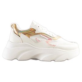 SHELOVET Moderigtige sneakers hvid