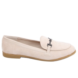 Kvinder beige loafers 8742 Beige