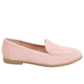 Mokasiner med pink 4322 lyserøde nitter