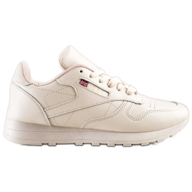 SHELOVET Klassiske sneakers beige