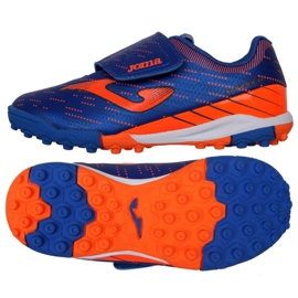 Joma Xpander 2104 Tf Jr XPJS2104TFV fodboldstøvler sort, blå, orange blå