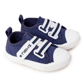 EVE Børnesneakers med velcro marineblå nyheder marine blå