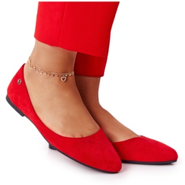 Ruskind ballerinaer Sergio Leone BL622 Rød
