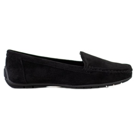 SHELOVET Sort ruskind loafers