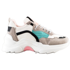 SHELOVET Moderigtige farverige sneakers flerfarvet
