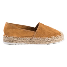 Seastar Åbent espadrilles med ruskind brun
