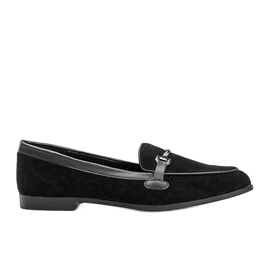 Sorte loafers i øko ruskind fra Juliette