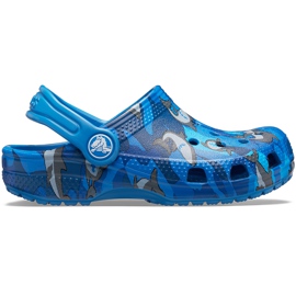 Crocs Classic Classic Shark Clog blå 206147 4KI