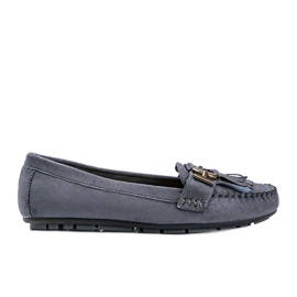 Grå loafers med øko-ruskind fra Maia