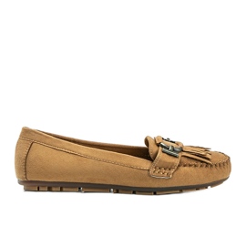 Brune øko-ruskind loafers fra Maia