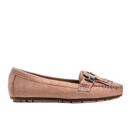 Pink Maia loafers med øko-ruskind lyserød
