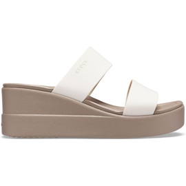 Crocs tøfler til damer Brooklyn Mid Wedge beige 206219 16T