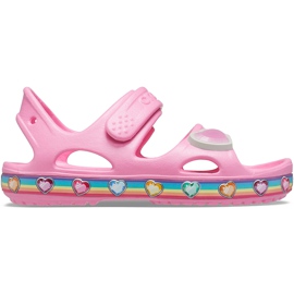 Crocs børnesandaler Fun Lab Rainbow pink 206795 669 lyserød