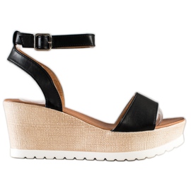 Seastar Klassiske kile sandaler sort