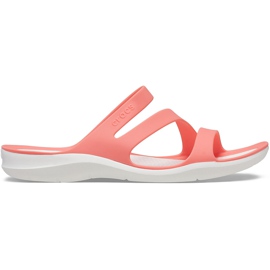 Crocs Tøfler til kvinder Swiftwater Coral-White 203998 6SL hvid flerfarvet