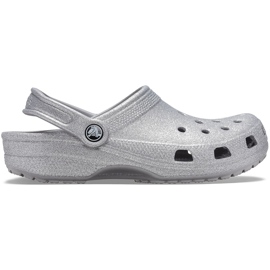 Sølv Crocs Women's Classic Glitter Clog 205942 040