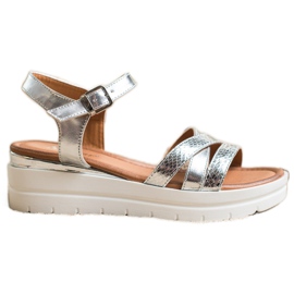 Seastar Sandaler på platformen sølv