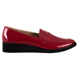 Goodin Elegante burgunder loafers rød