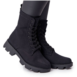Dame Støvler Arbejdere Sort Haley 99-117 BLK
