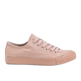 Mara pink eco-ruskind sneakers lyserød