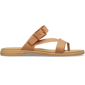 Crocs Sandaler til kvinder Tulum Toe Post Caramel 206 108277 brun flerfarvet