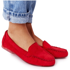 Ruskind loafers Sergio Leone MK722 Rød