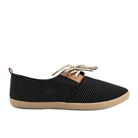 Sort Dalia polka dot sneakers